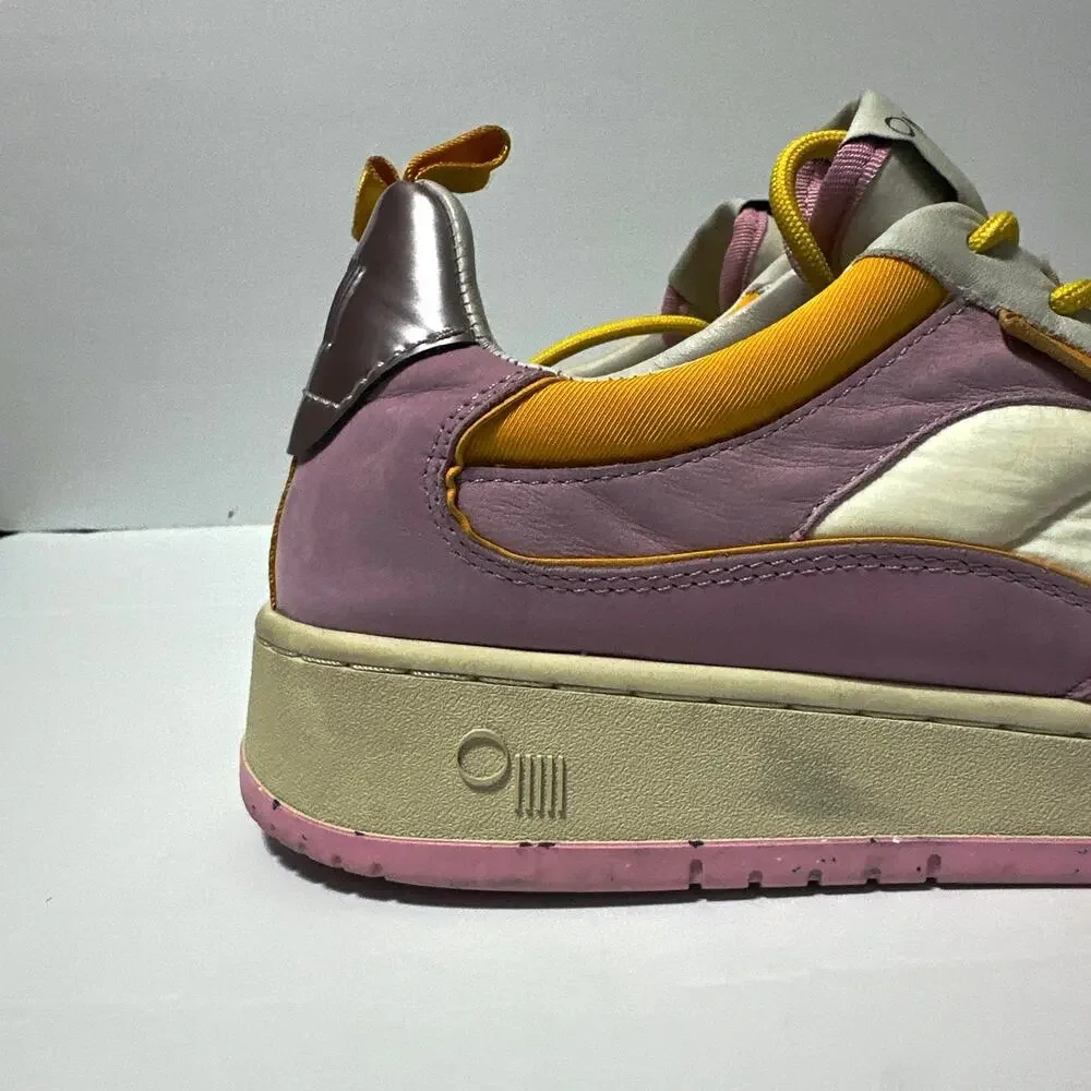 ONCEPT Porto Sneakers White Orchid Pink Leather W Size 11.5 Mod 031 Playoff S24